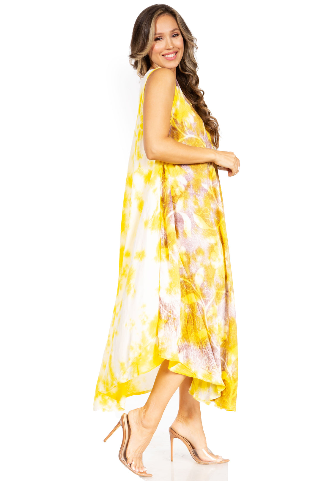 Sakkas Starlight Third Tie Dye Caftan Dress: Women&
