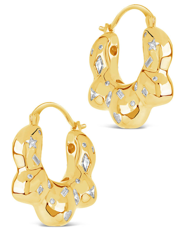 Tari CZ Hoop Earrings