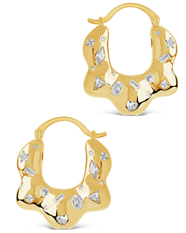 Tari CZ Hoop Earrings