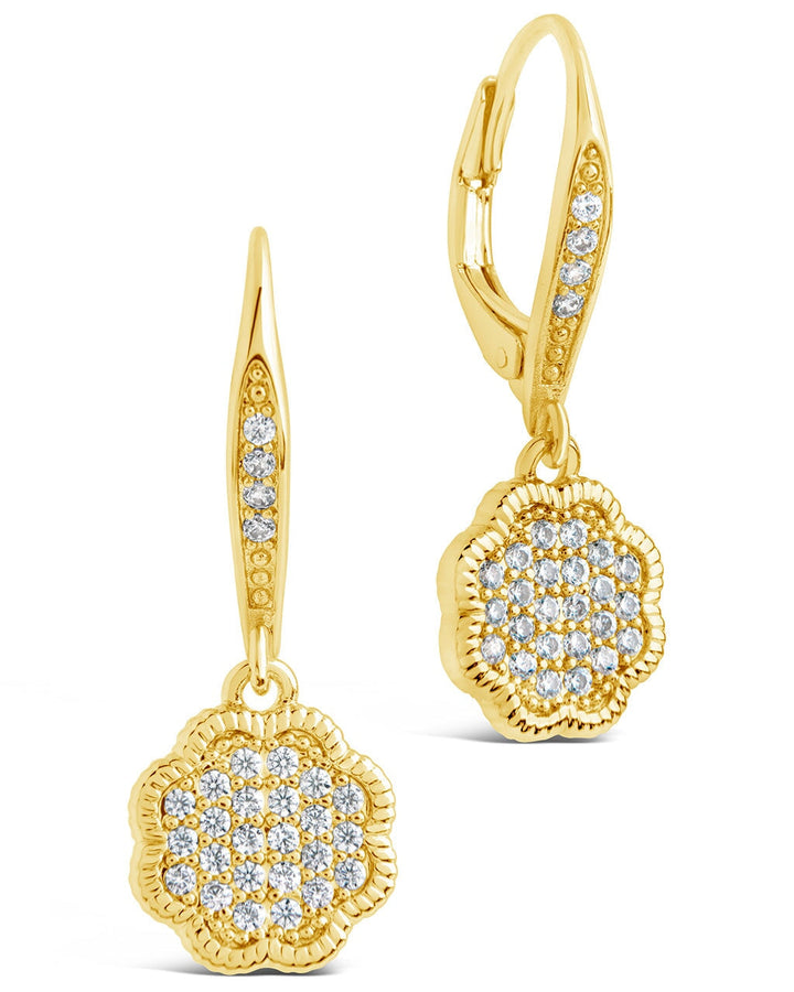 Rose Petal Short Drop Earrings