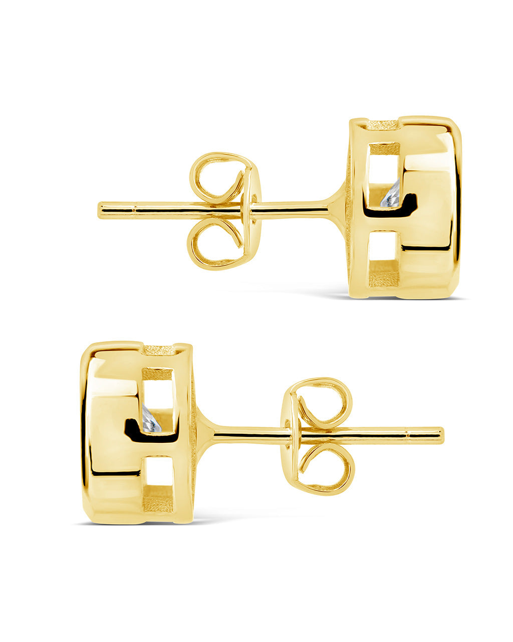 Liv CZ Circle Stud Earrings