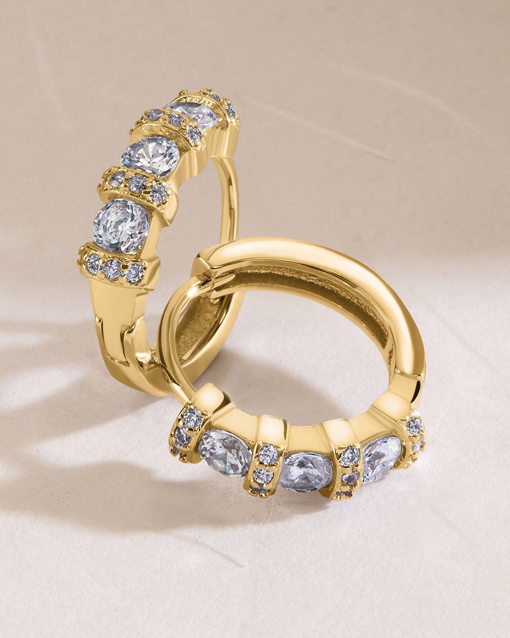 Iskra CZ Micro Hoop Earrings