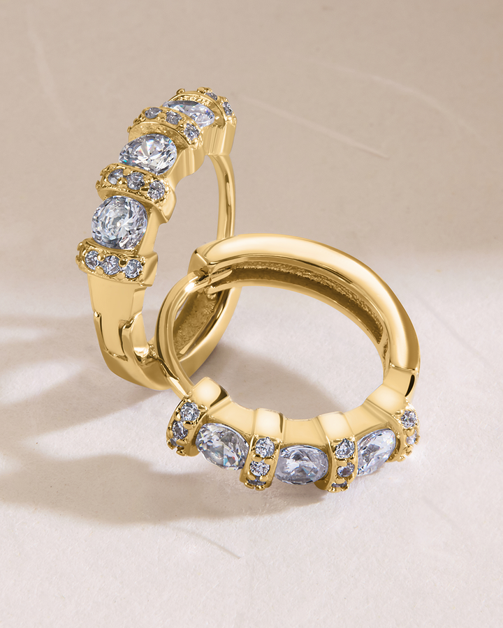 Iskra CZ Micro Hoop Earrings