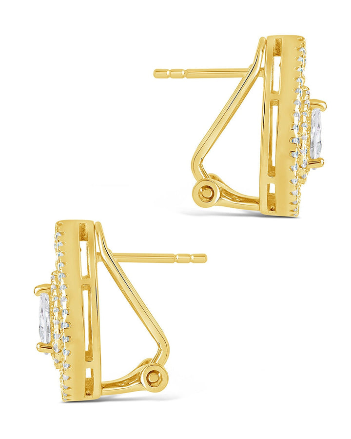 Scarlett CZ Teardrop Stud Earrings