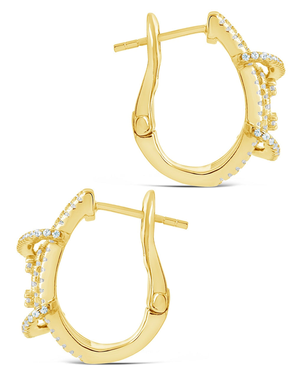 Leigh CZ Statement Hoop Earrings
