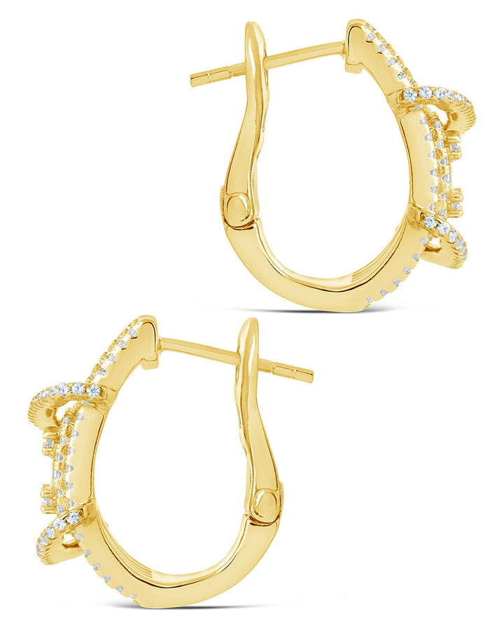 Leigh CZ Statement Hoop Earrings