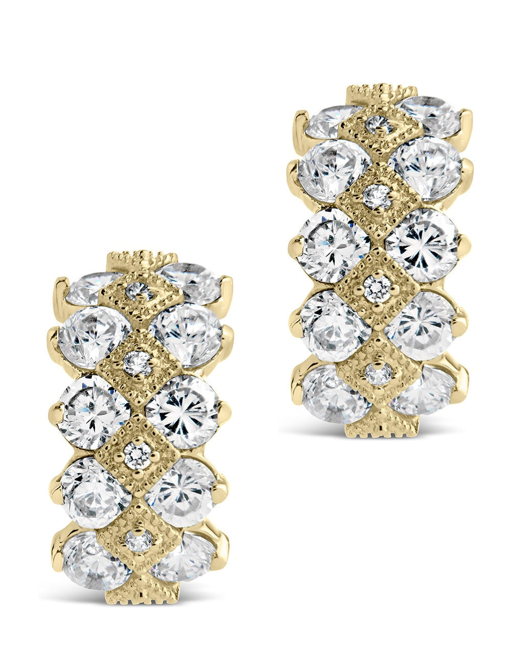 Lena CZ Hoop Earrings