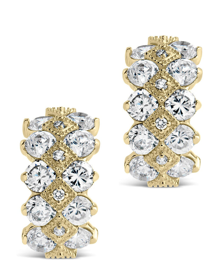 Lena CZ Hoop Earrings