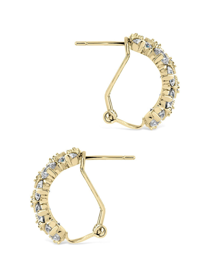 Lena CZ Hoop Earrings