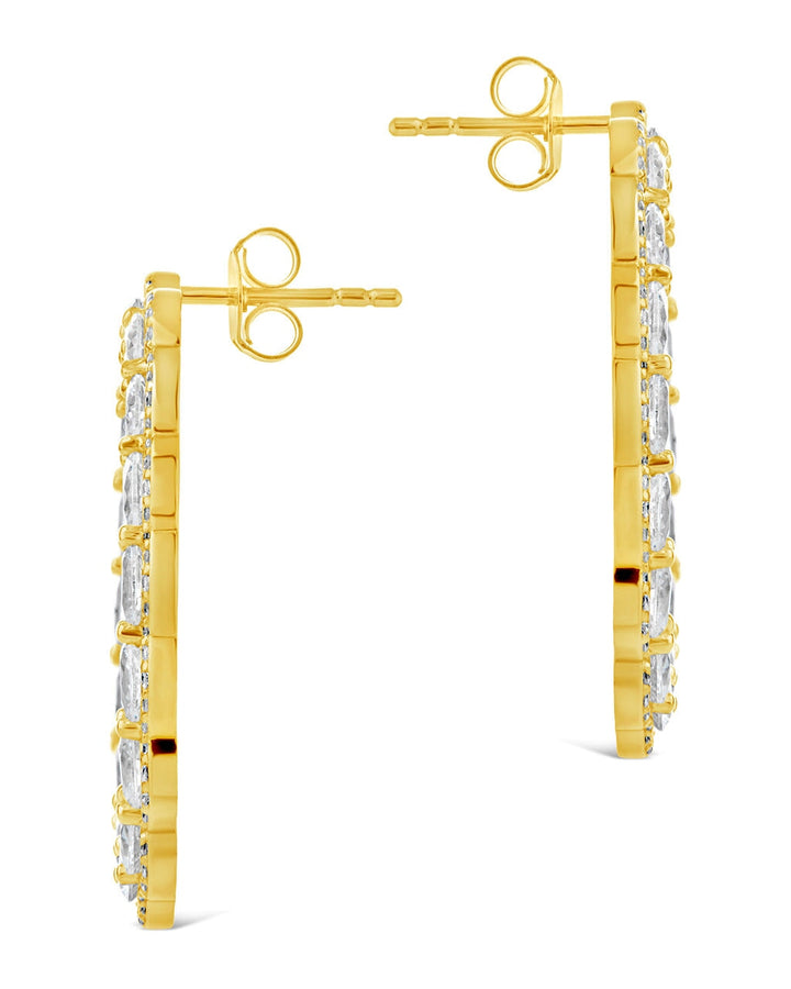 Rosario CZ Oval Stud Earrings