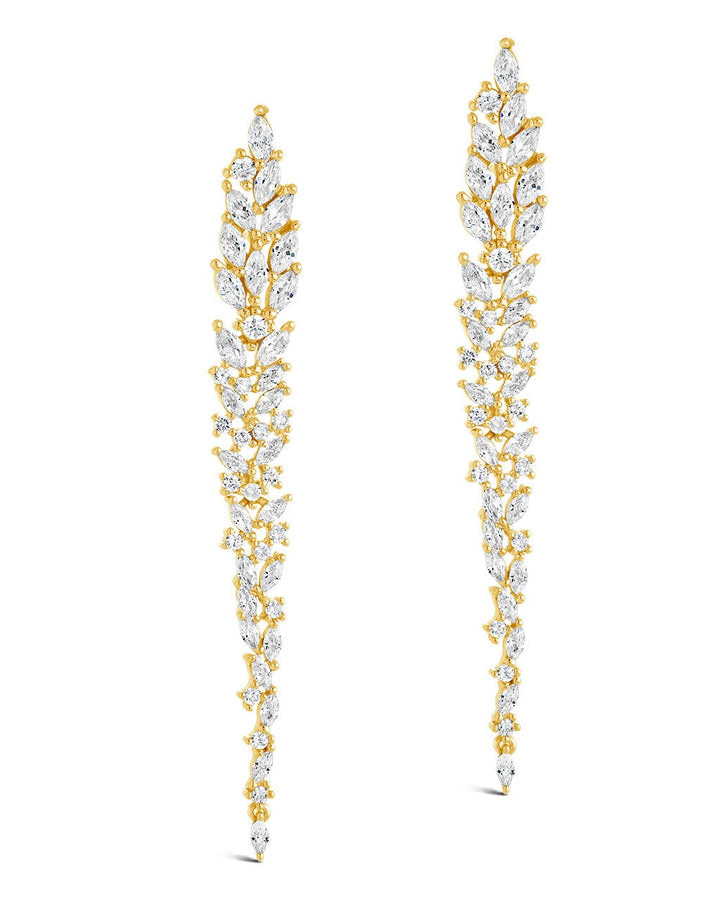 Shay CZ Linear Drop Earrings
