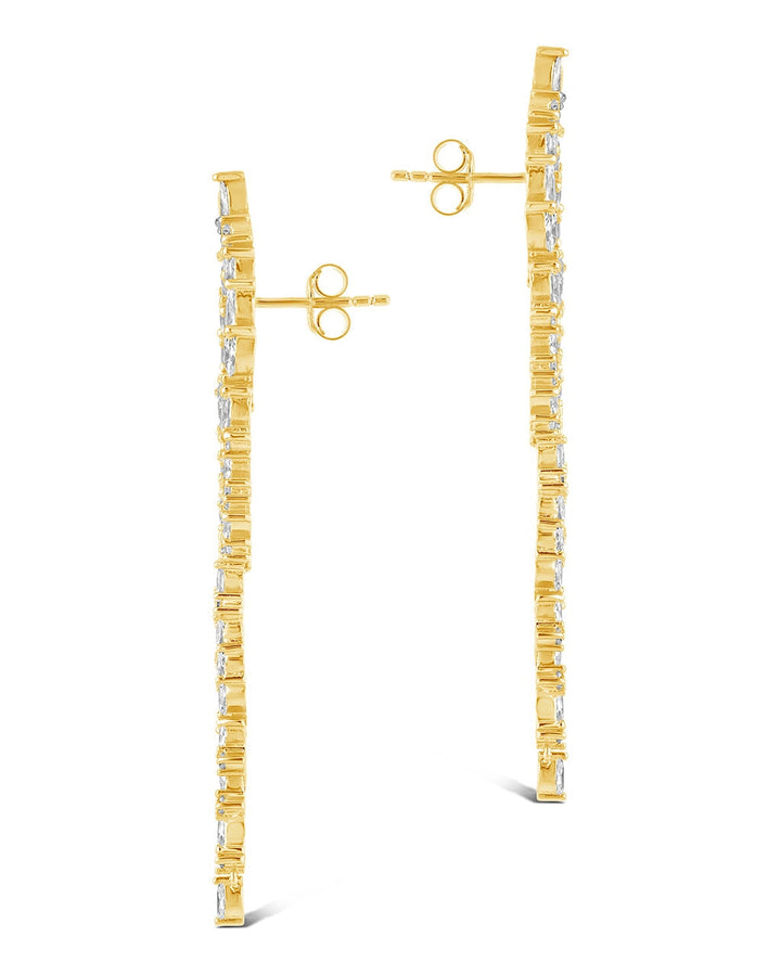 Shay CZ Linear Drop Earrings