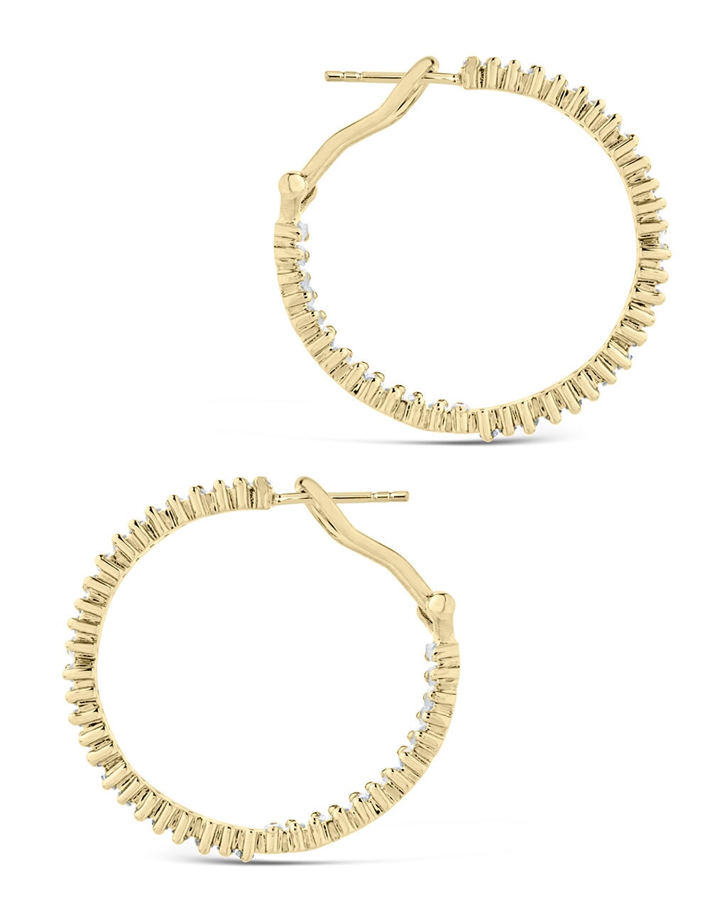 Mischa CZ Statement Hoop Earrings