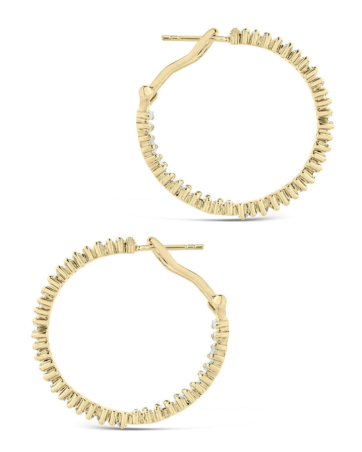 Mischa CZ Statement Hoop Earrings