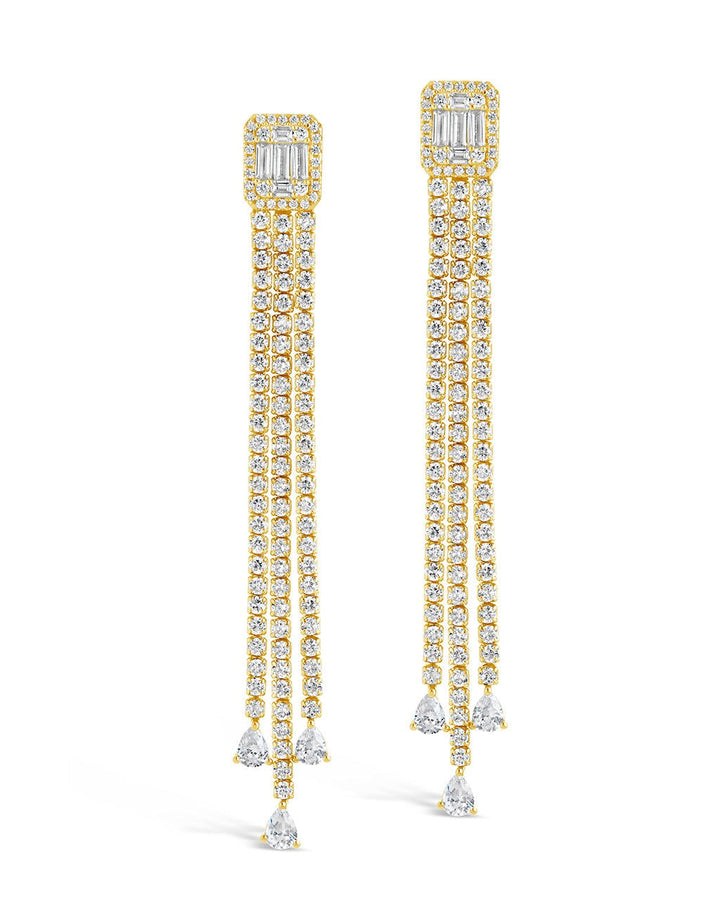 Naomi CZ Dangle Stud Earrings