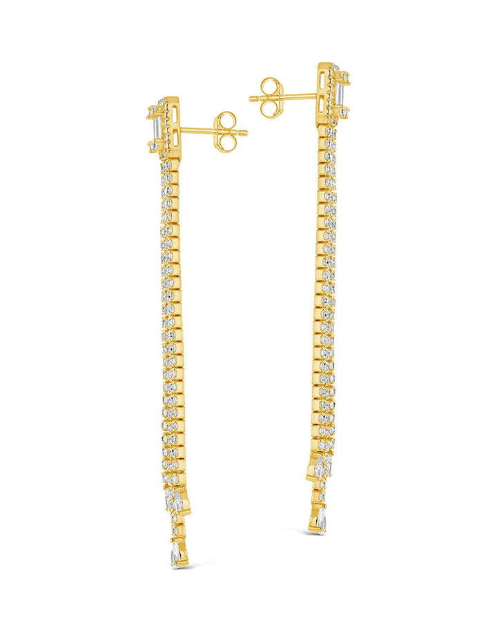 Naomi CZ Dangle Stud Earrings