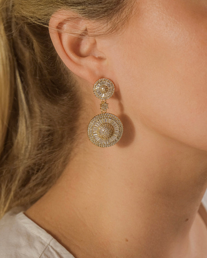 Jessica CZ Statement Drop Earrings