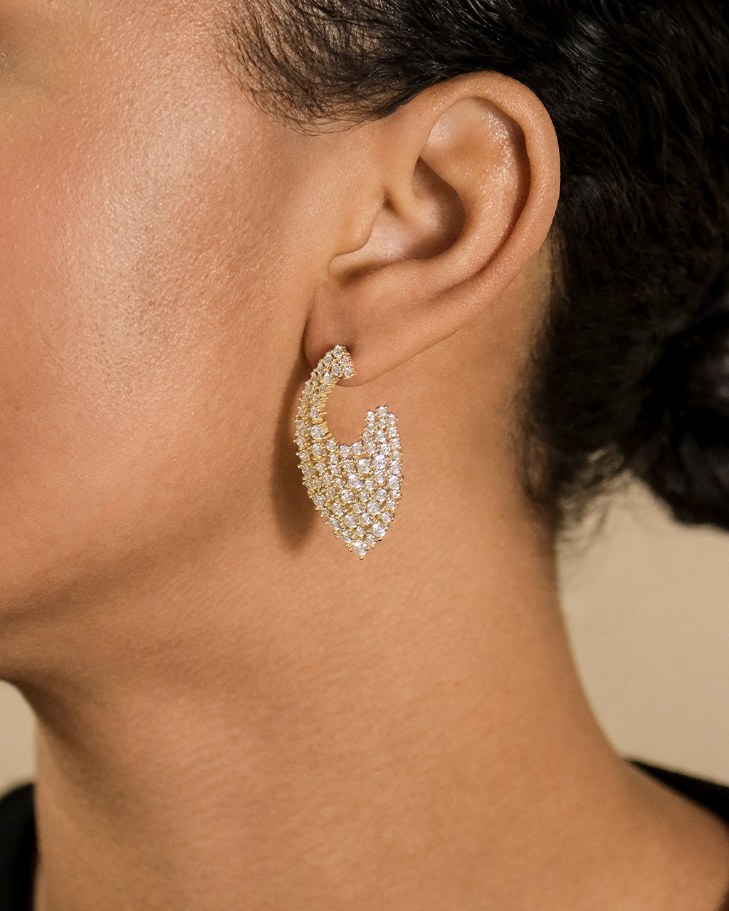 Priscilla CZ Statement Stud Earrings