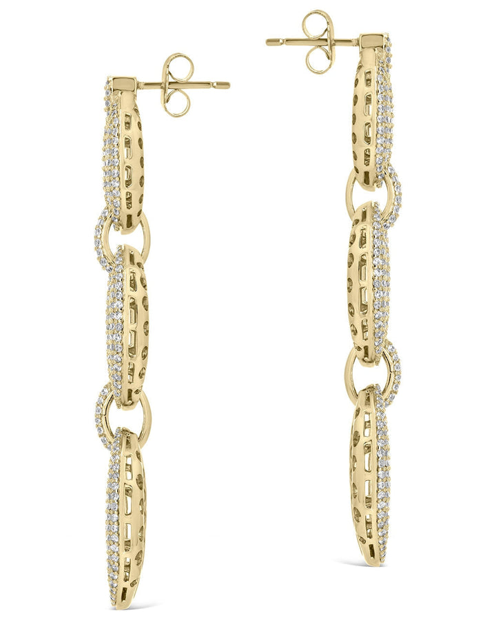 Whitney CZ Chain Drop Earrings