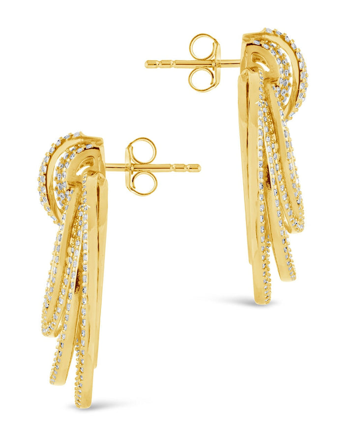 Jordana CZ Statement Circle Stud Earrings