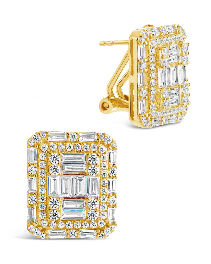 Jana Square CZ Stud Earrings