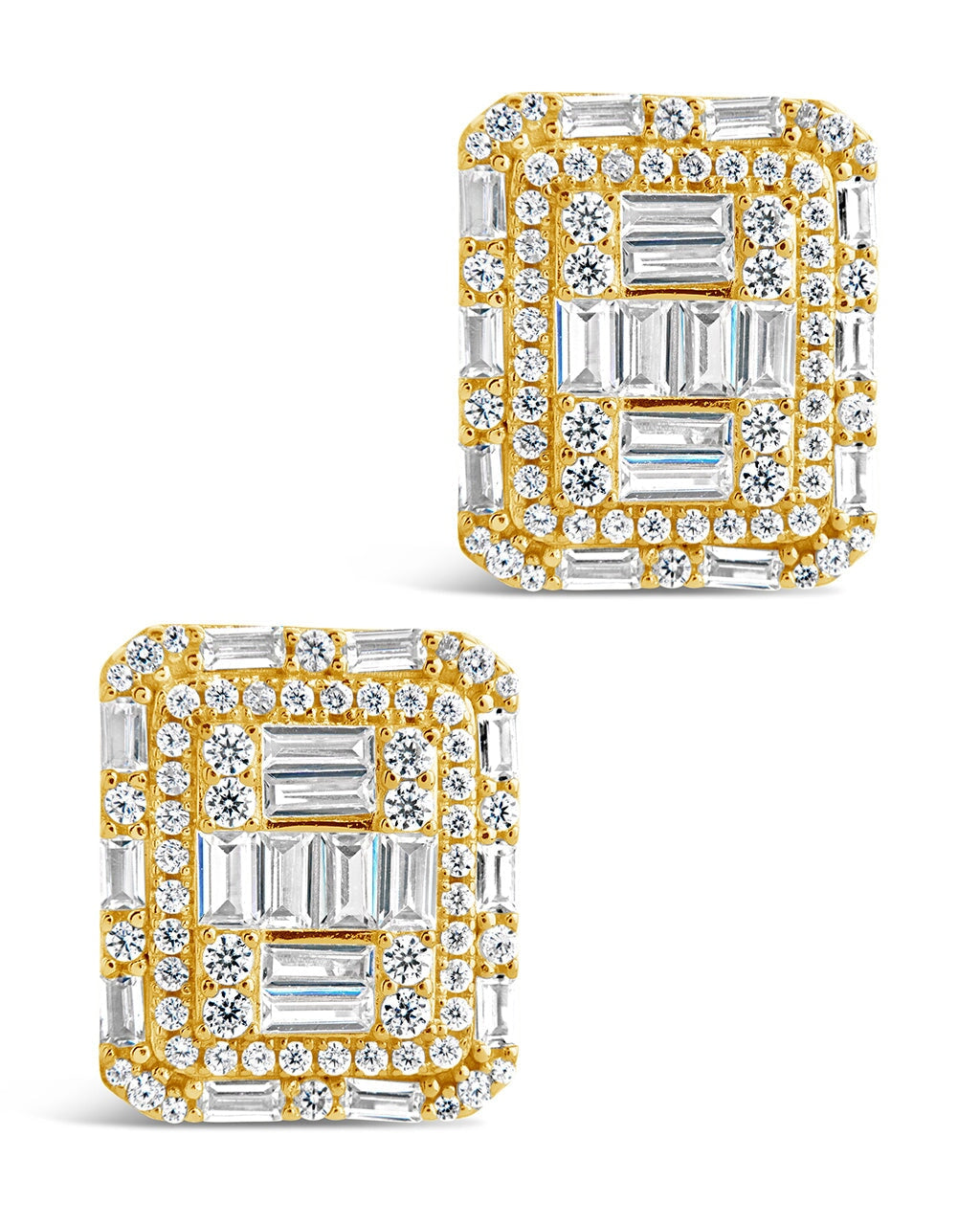 Jana Square CZ Stud Earrings