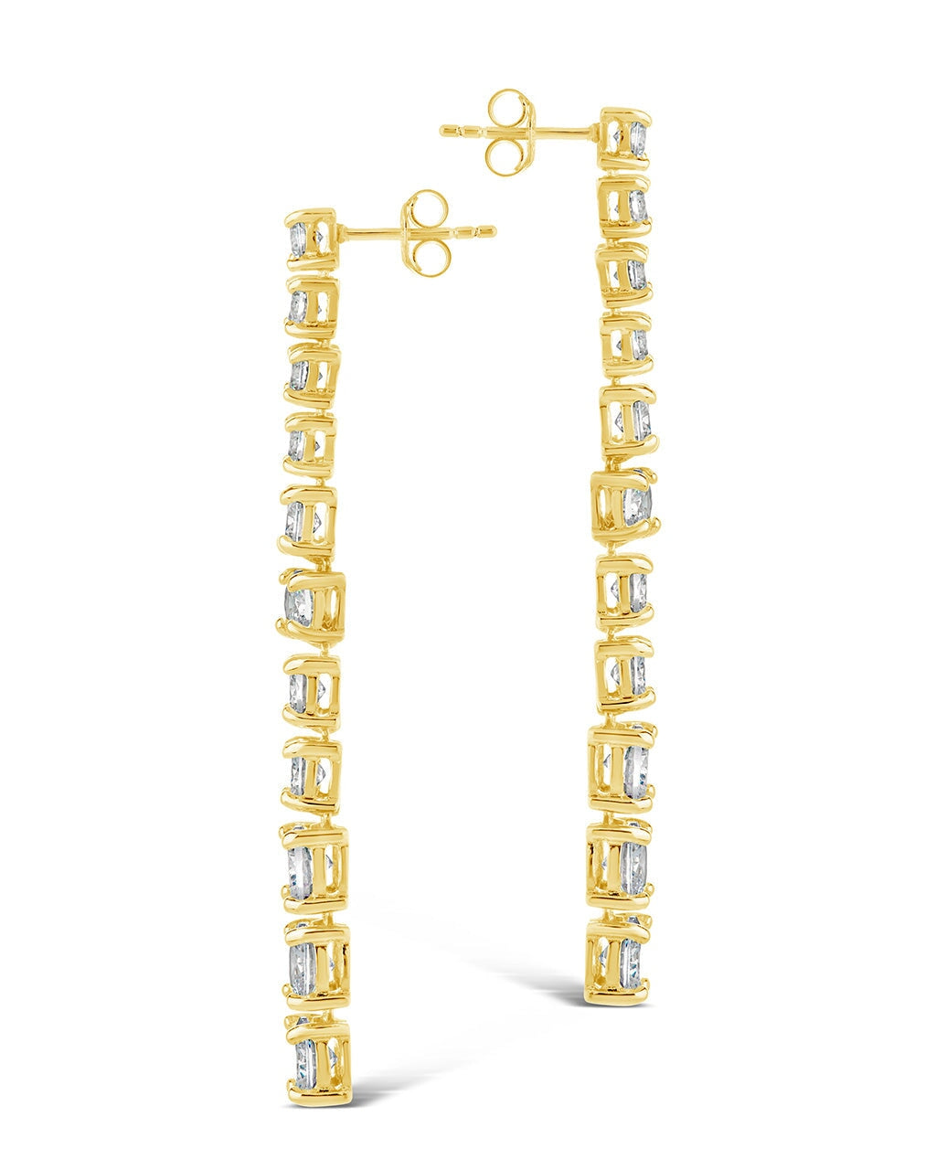 Natasha CZ Drop Stud Earrings