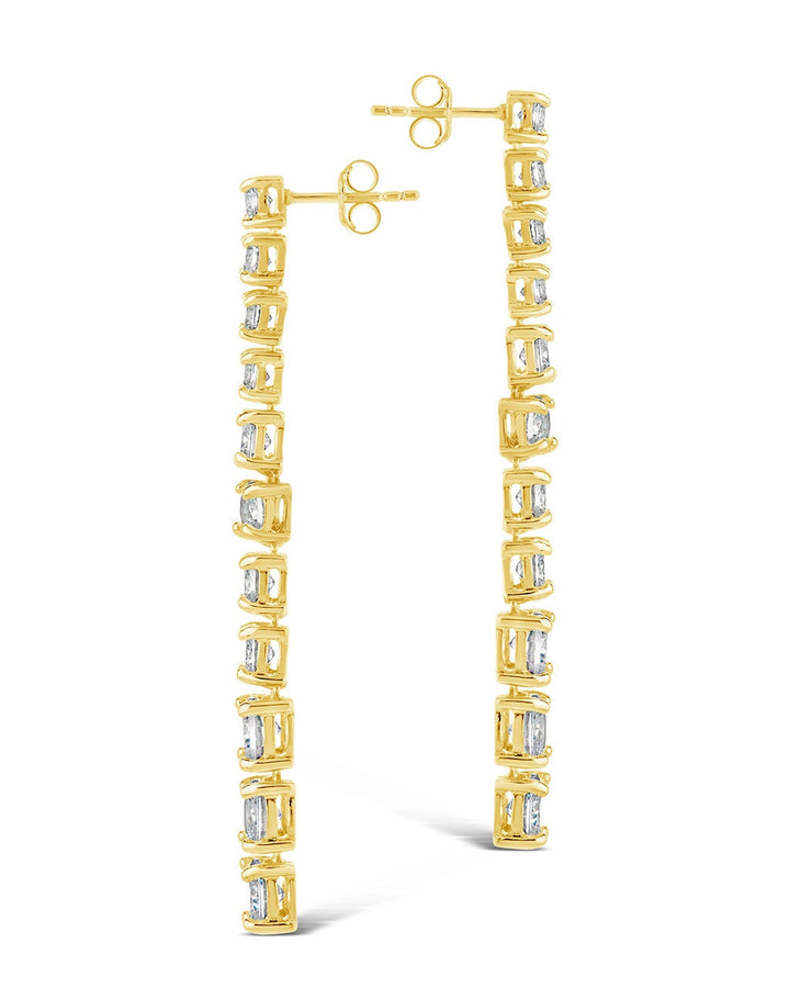 Natasha CZ Drop Stud Earrings