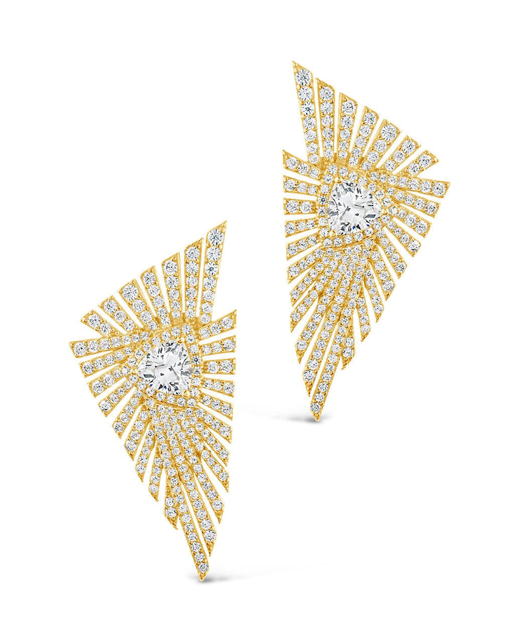 Rosanne CZ Statement Stud Earrings