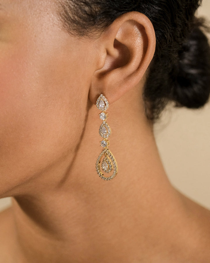 Meryl CZ Drop Earrings