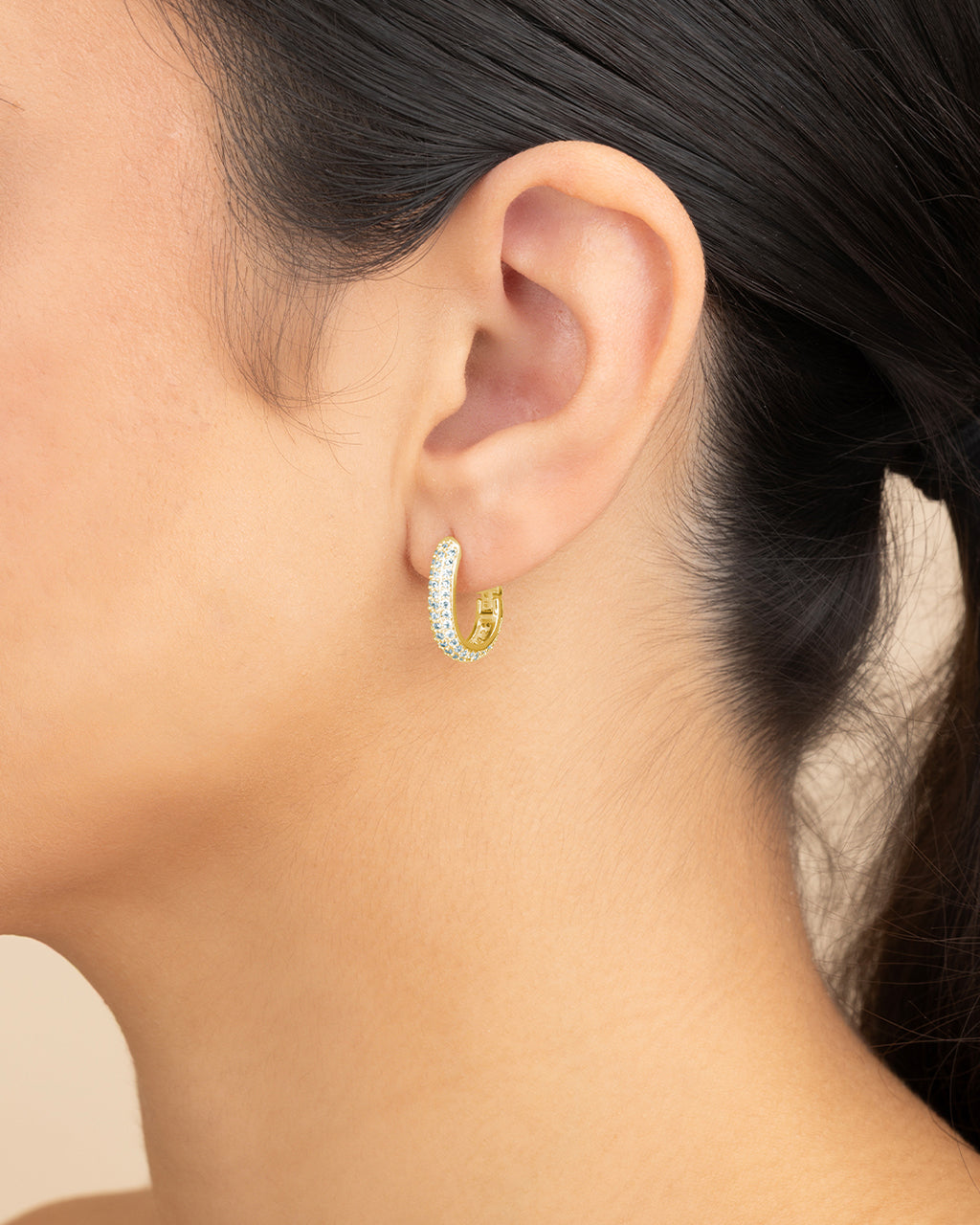 Raquel CZ Micro Hoop Earrings