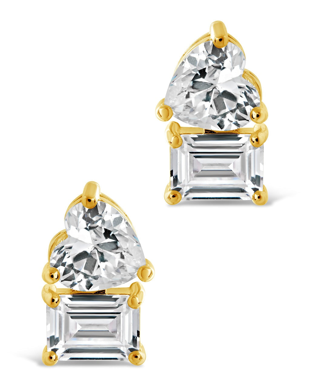 Tiffany CZ Toi et Moi Stud Earrings