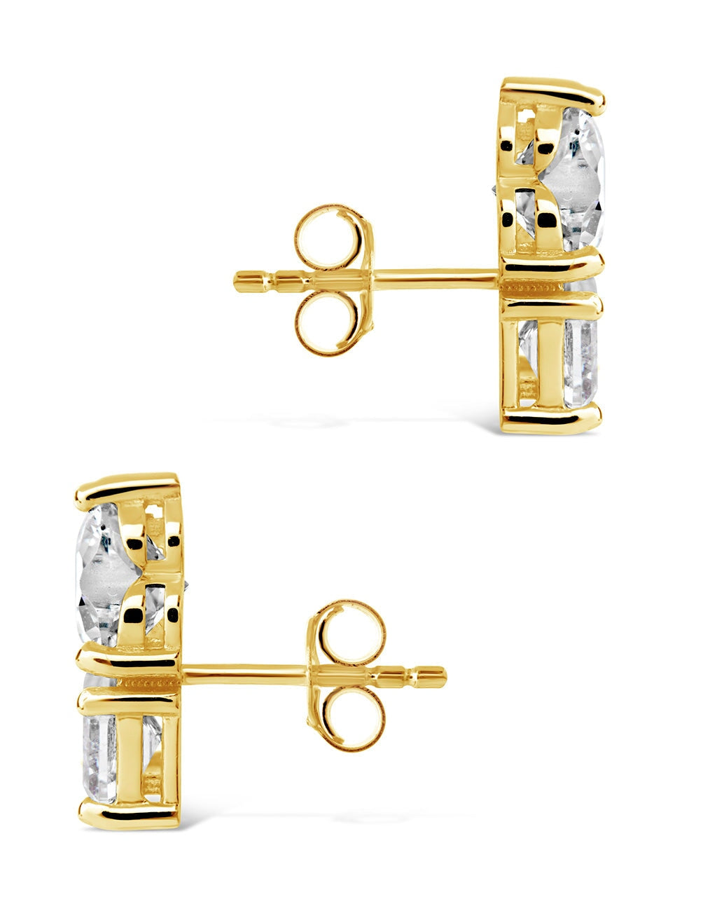 Tiffany CZ Toi et Moi Stud Earrings