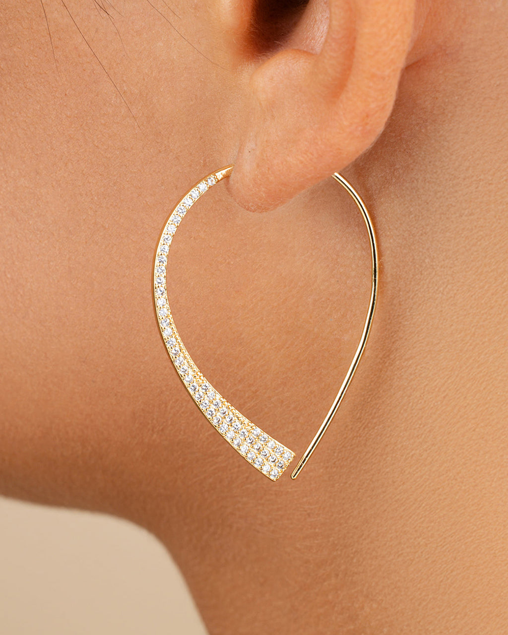 Carlotta CZ Threader Earrings