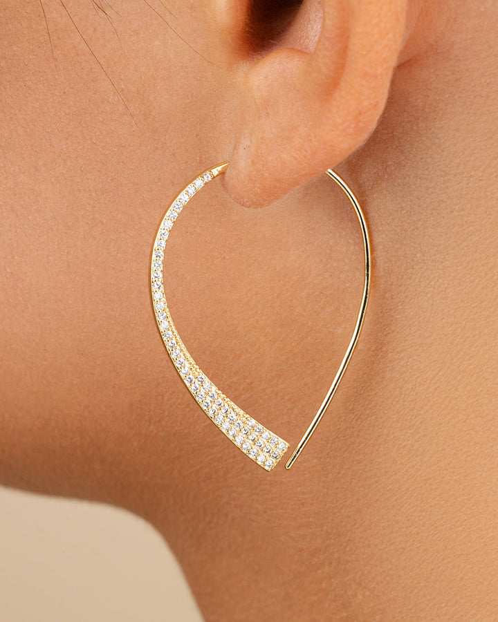 Carlotta CZ Threader Earrings