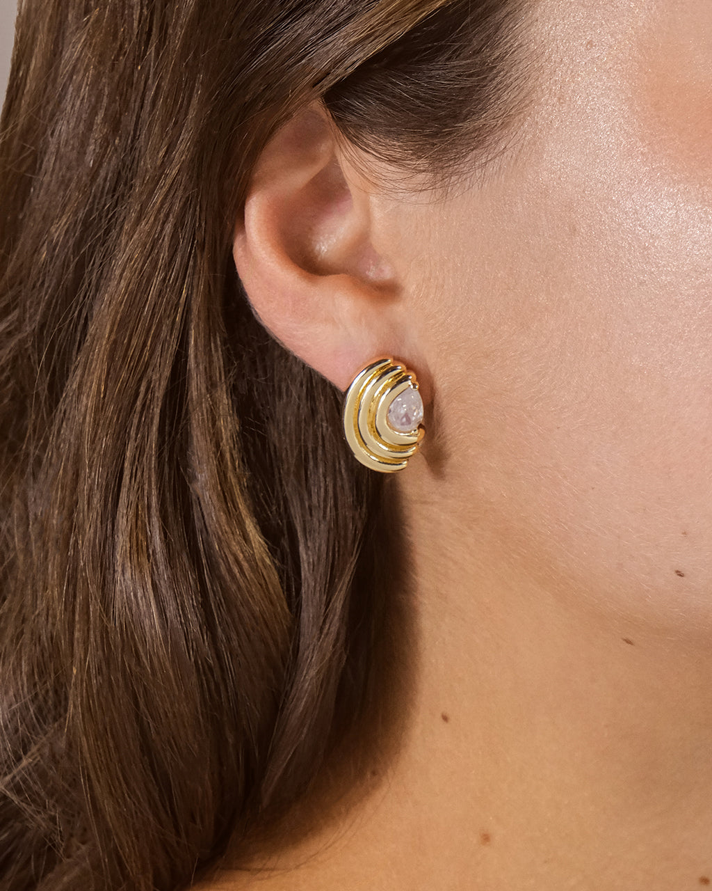 Kouign Amann CZ Stud Earrings