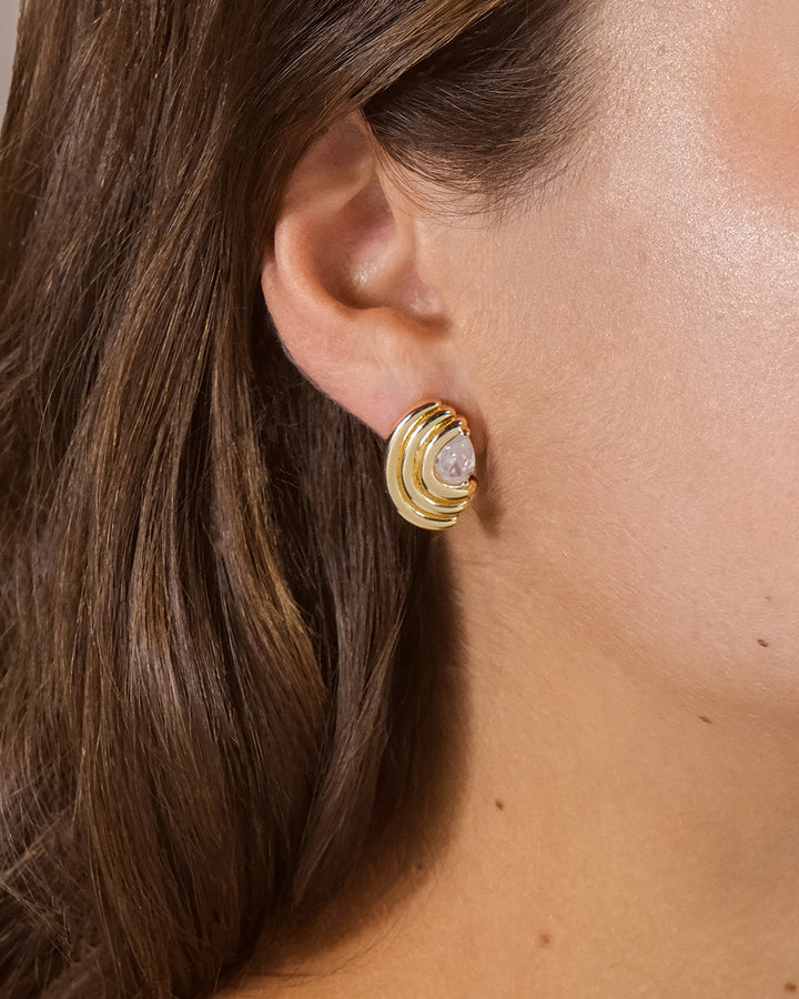 Kouign Amann CZ Stud Earrings