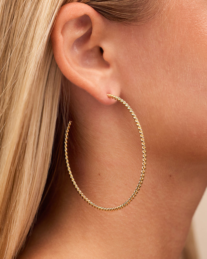 Rope Twist Hoops