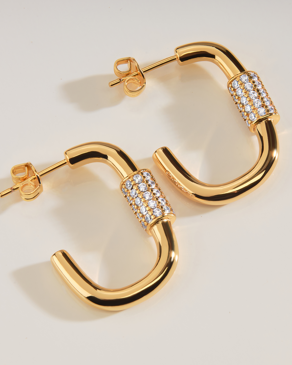 Oval Carabiner Hoops