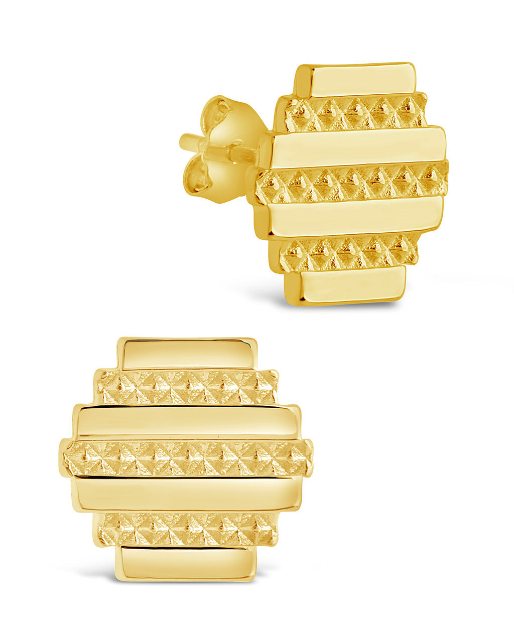 Sezia Textured Stud Earrings