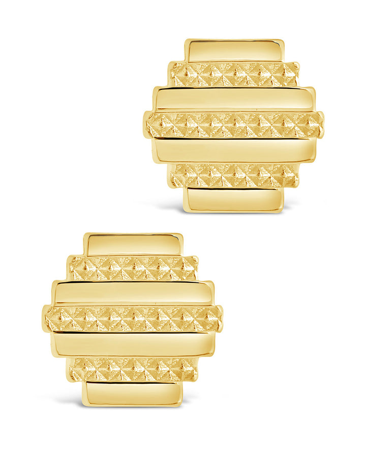 Sezia Textured Stud Earrings