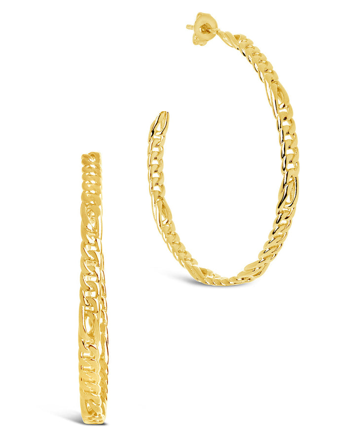 Claudette Chain Hoop Earrings