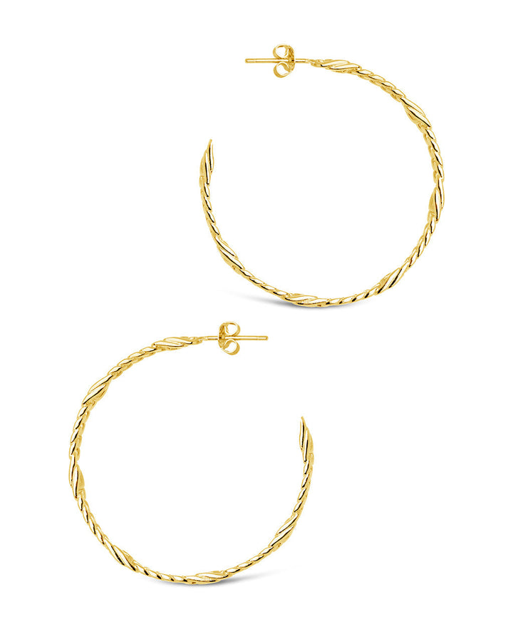 Claudette Chain Hoop Earrings