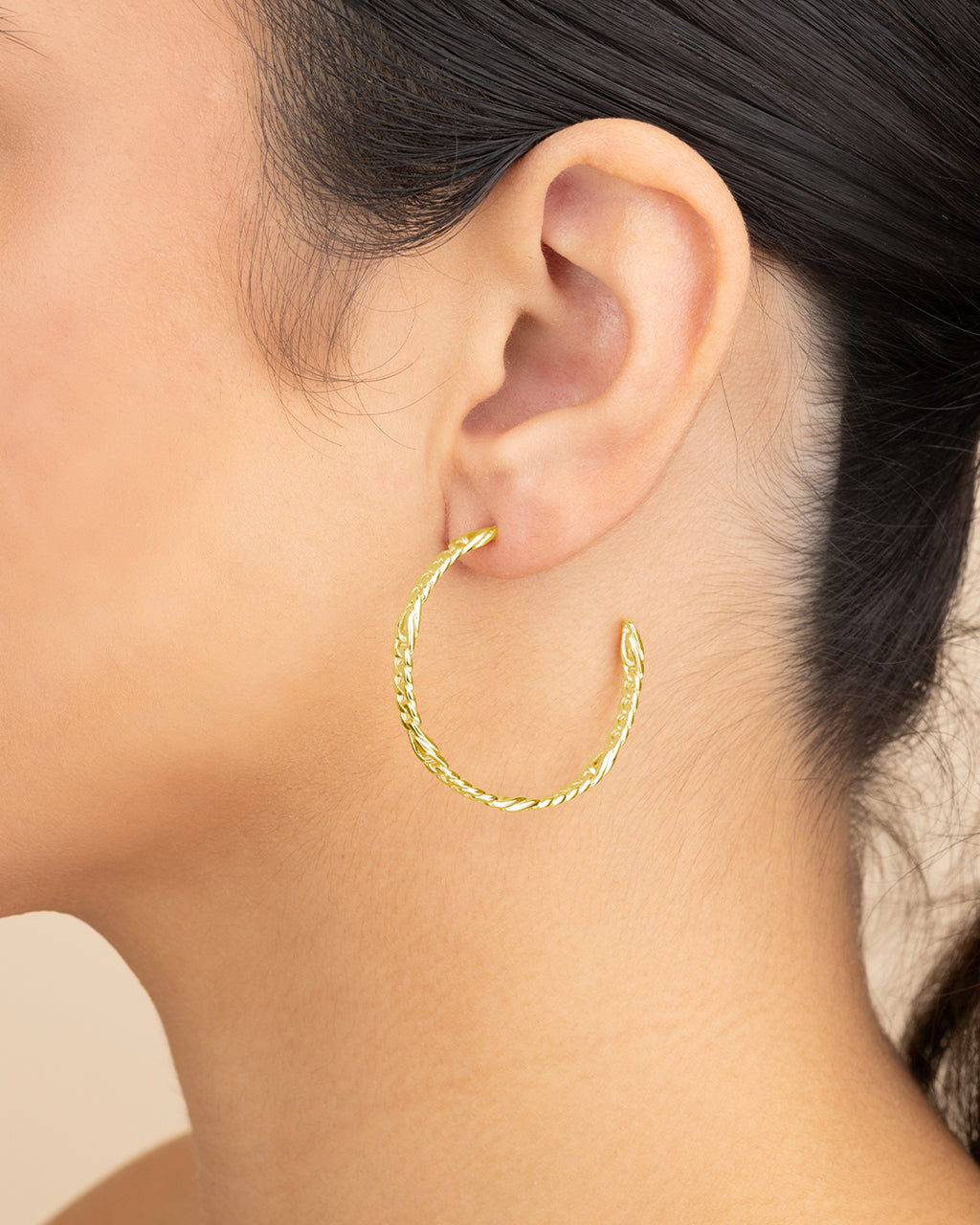 Claudette Chain Hoop Earrings