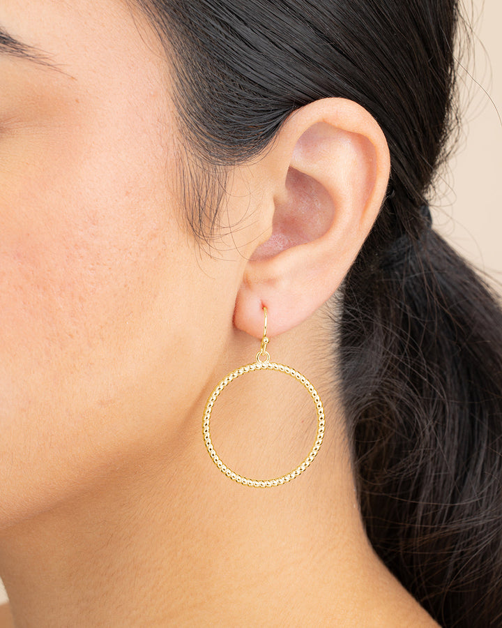 Terina Circle Dangle Earrings