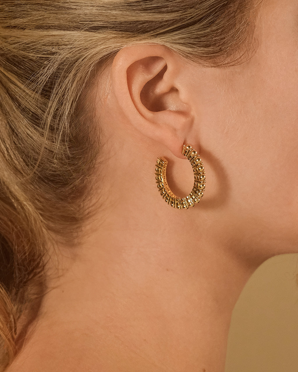 Kit Bubble Polished Hoop Earrings