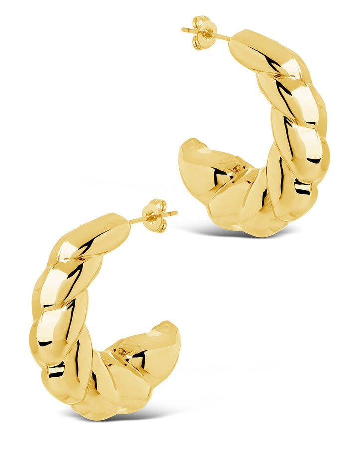 Statement Croissant Hoop Earrings