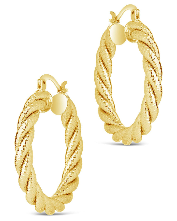 Cerys Statement Woven Hoop Earrings
