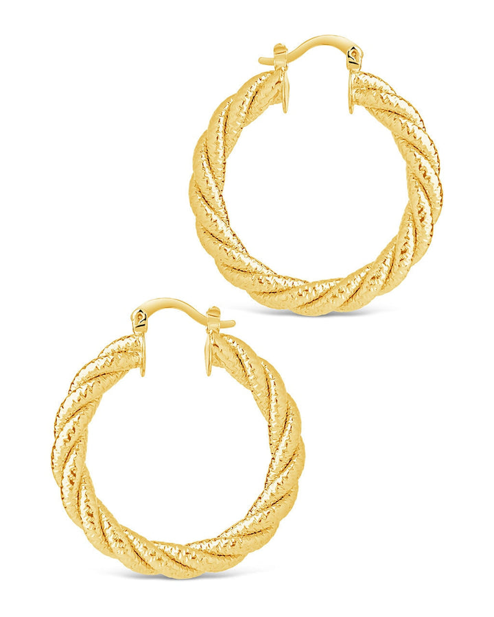 Cerys Statement Woven Hoop Earrings