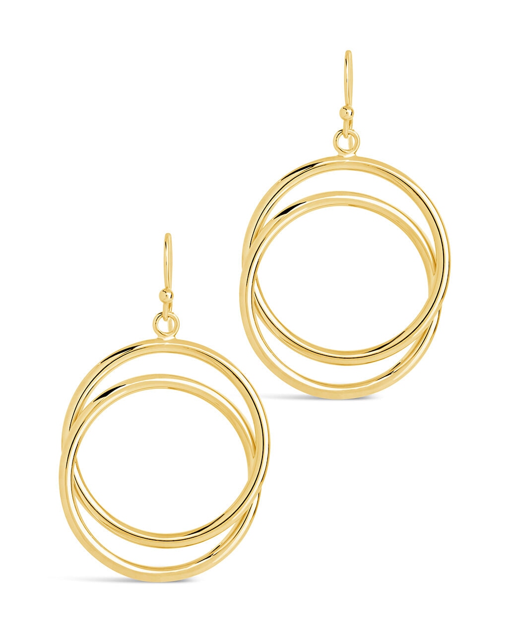 Claudie Interlocking Circle Dangle Earrings